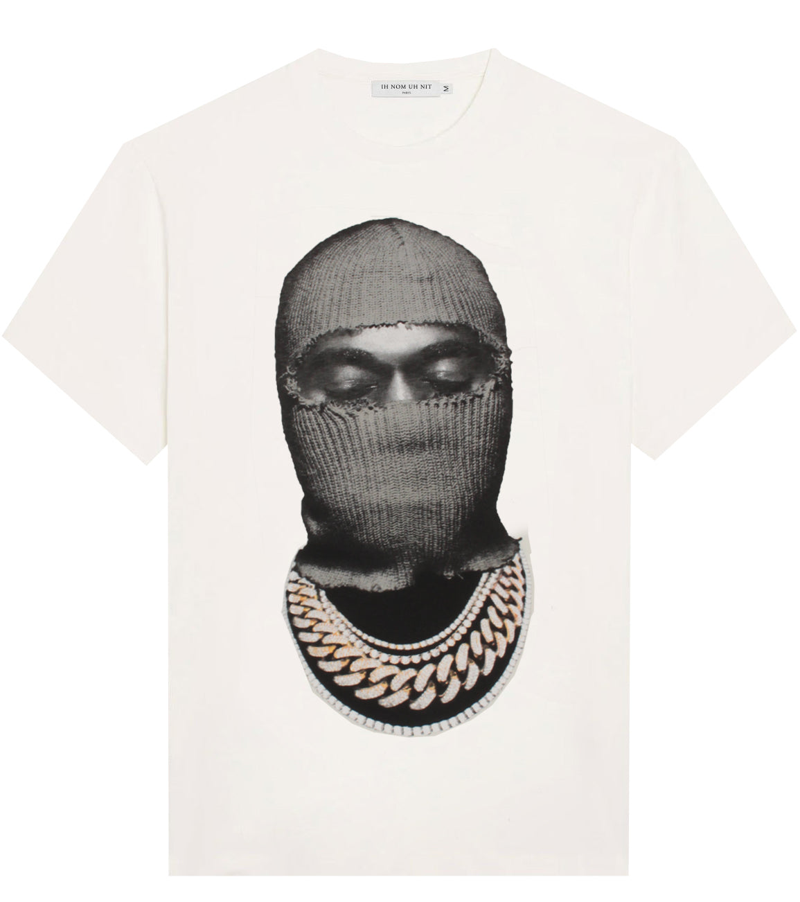 T-Shirt Mask20 White W/ Grey & Logo