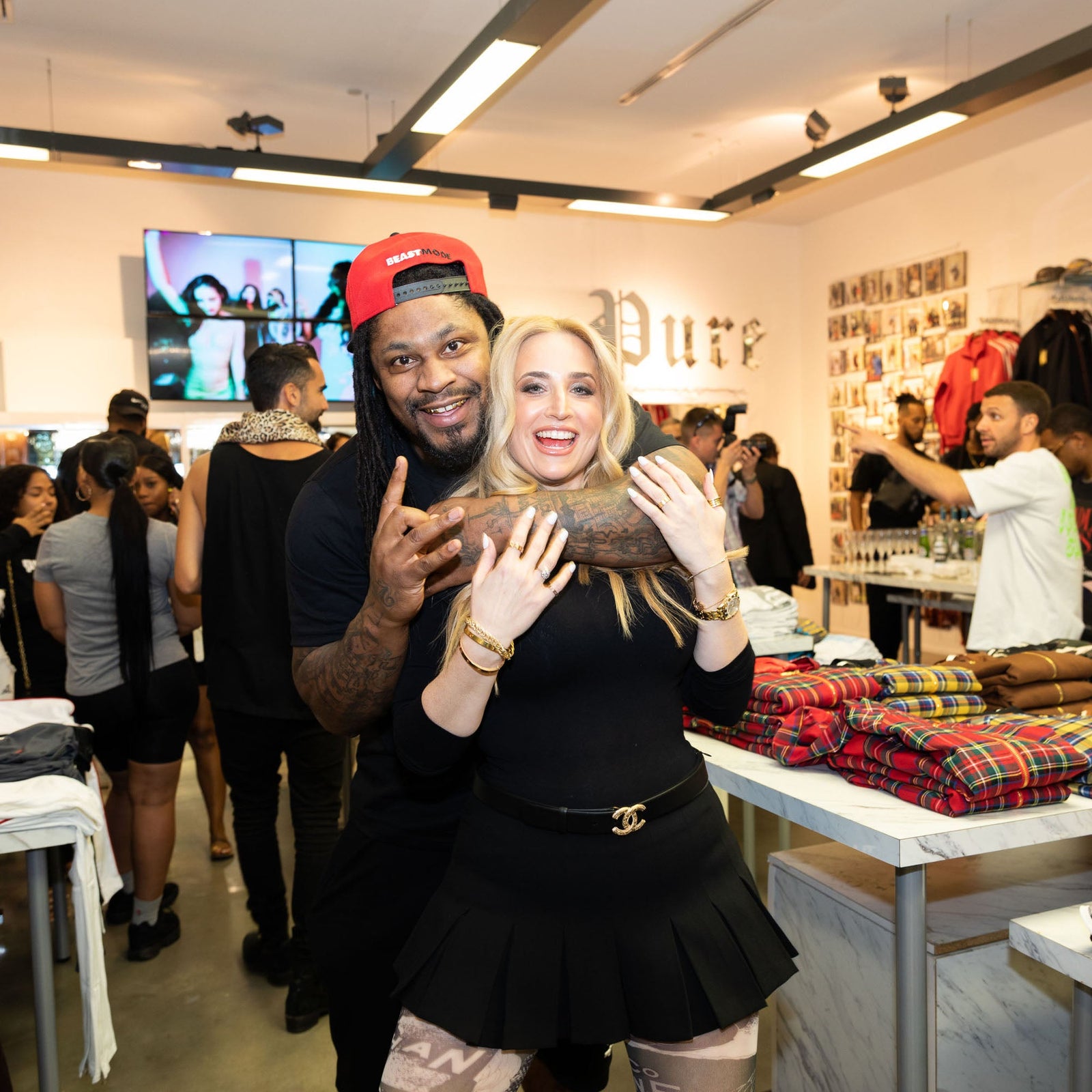 Marshawn Lynch & Lizzie Pure