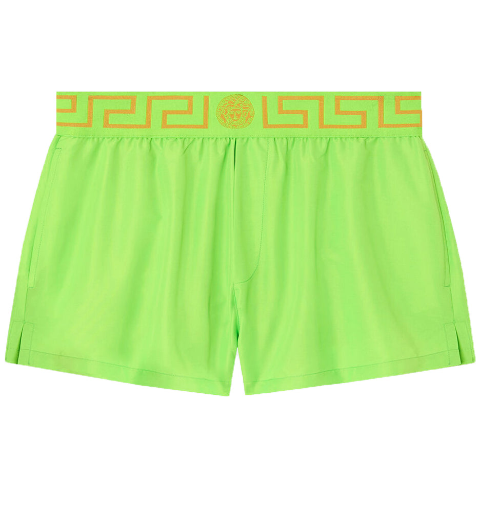 SWIM SHORT BOXER-NEON GREEN AND GOLD