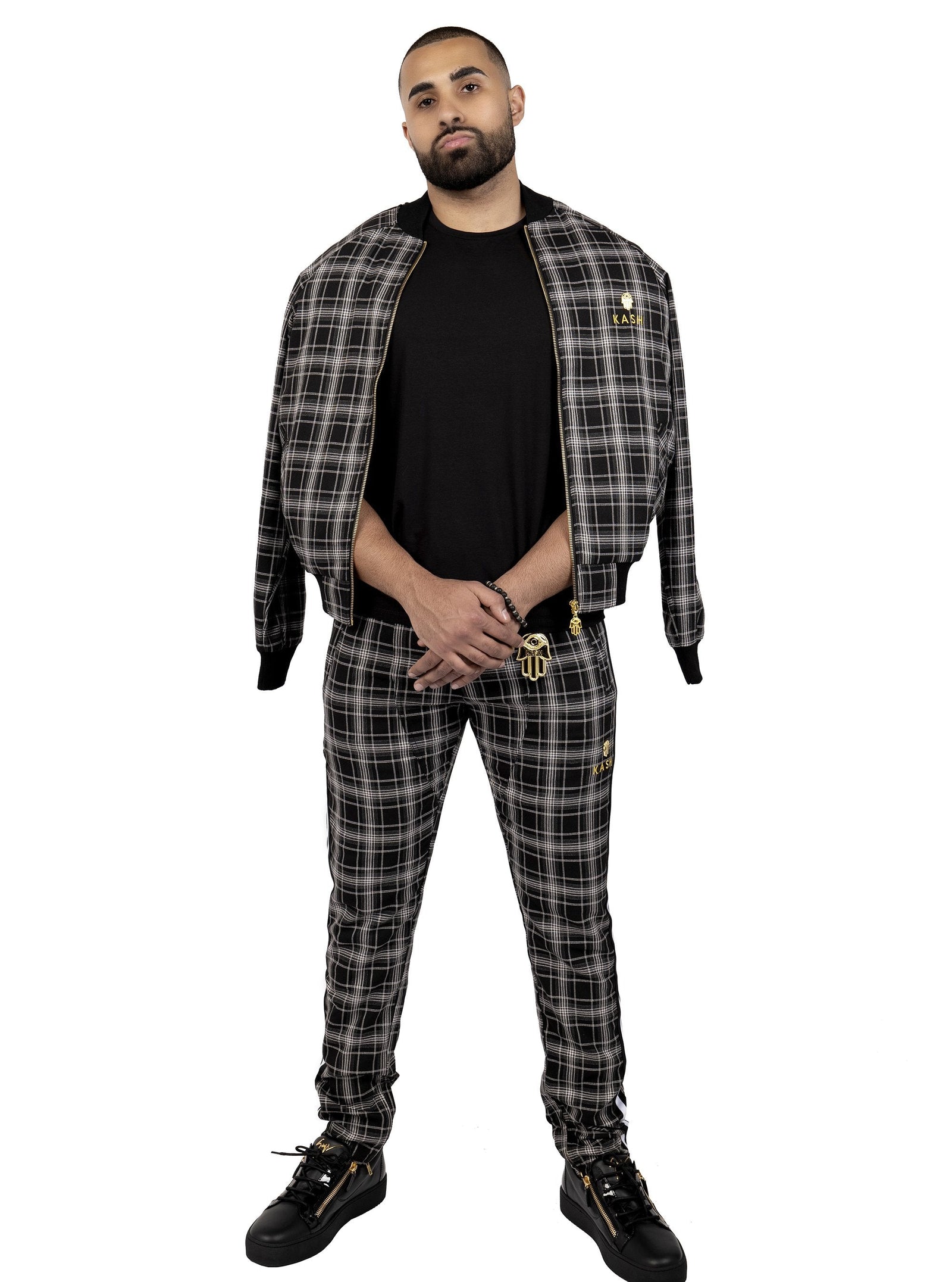 Plaid Track Pants