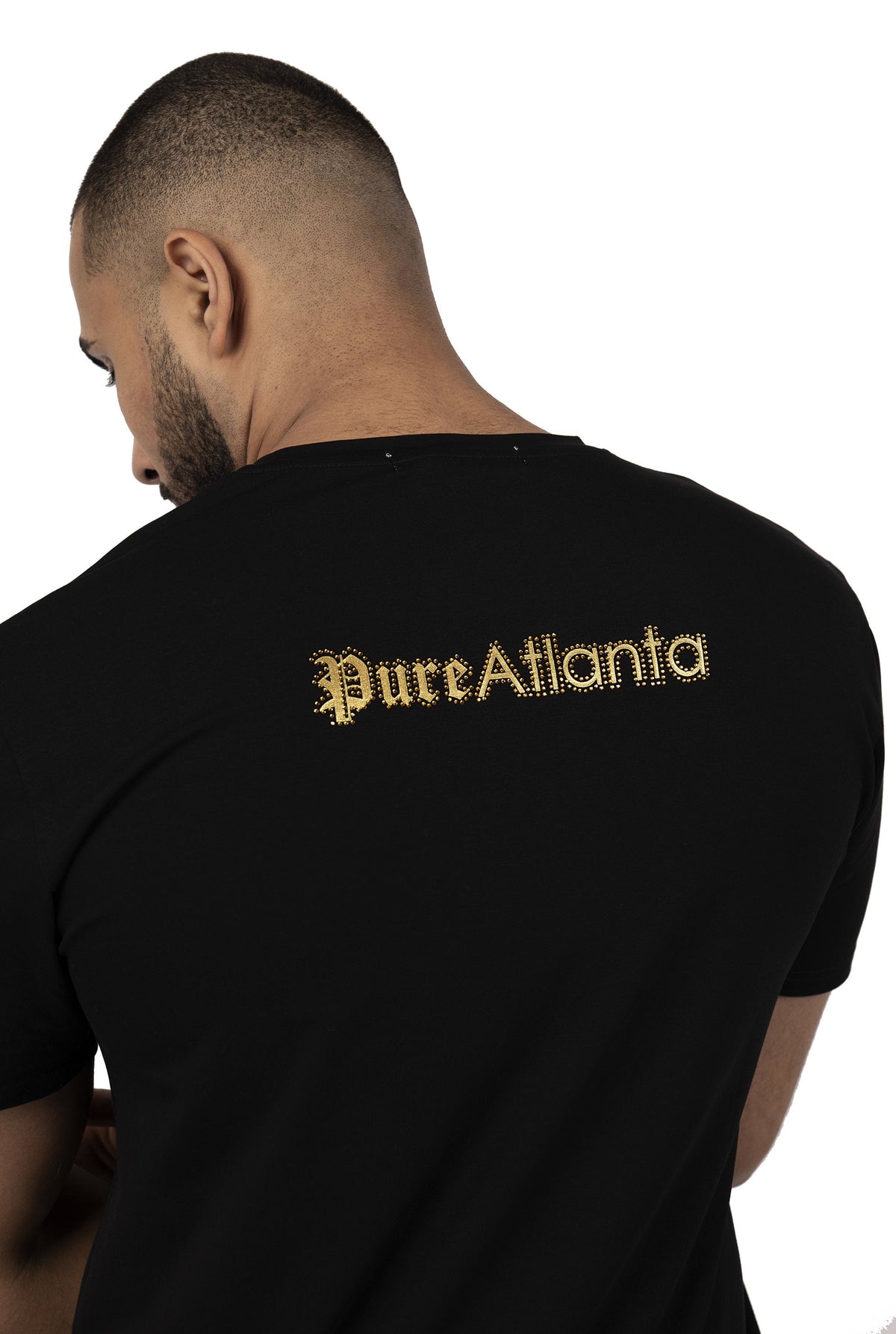 New 2021 Pure Diamond Block Logo Tee - Black & Gold
