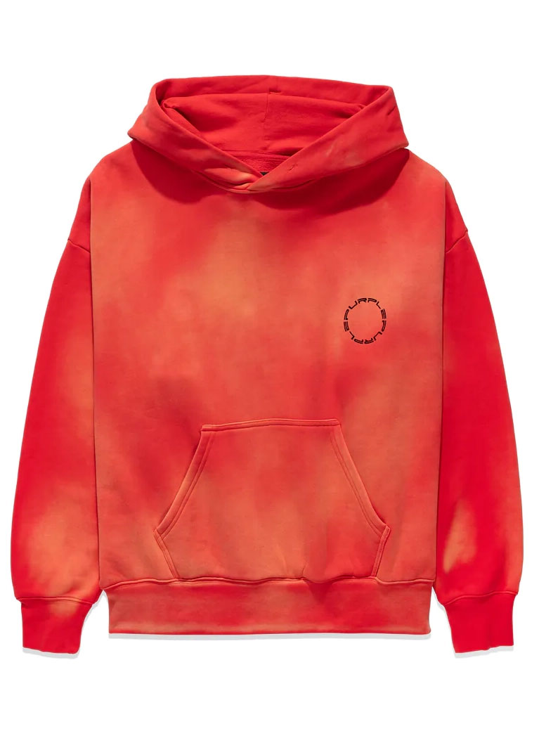 HEAVY DRY FLEECE PO HOODY - FIERY RED