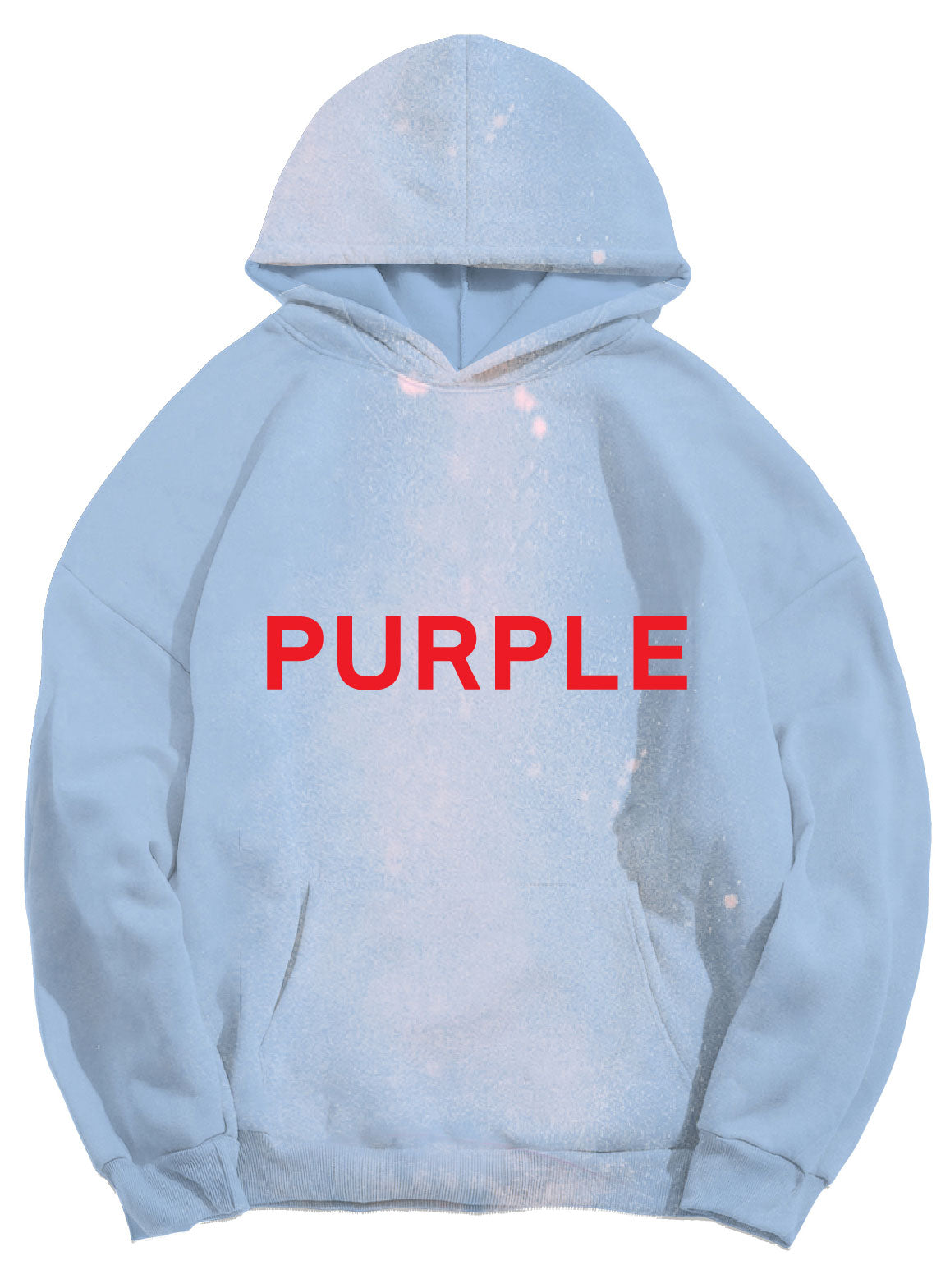 Purple Brand French Terry Po Hoody in Placid Blue – view 1 of 3