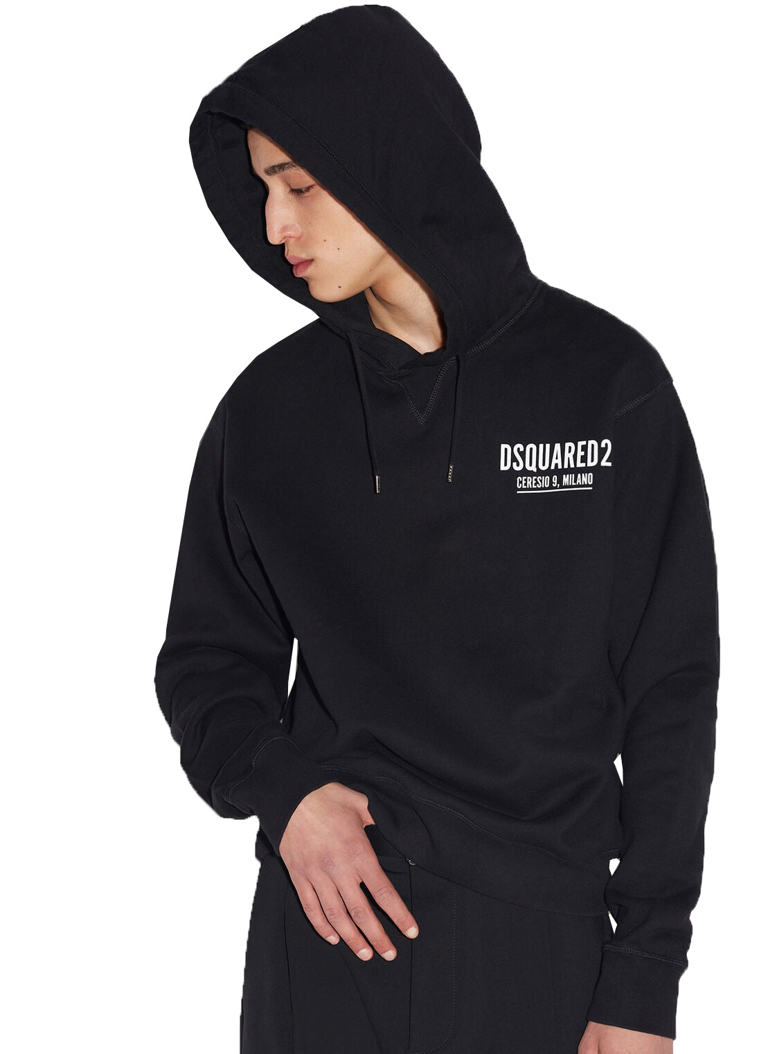 CERESIO9 COOL HOODIE - BLACK