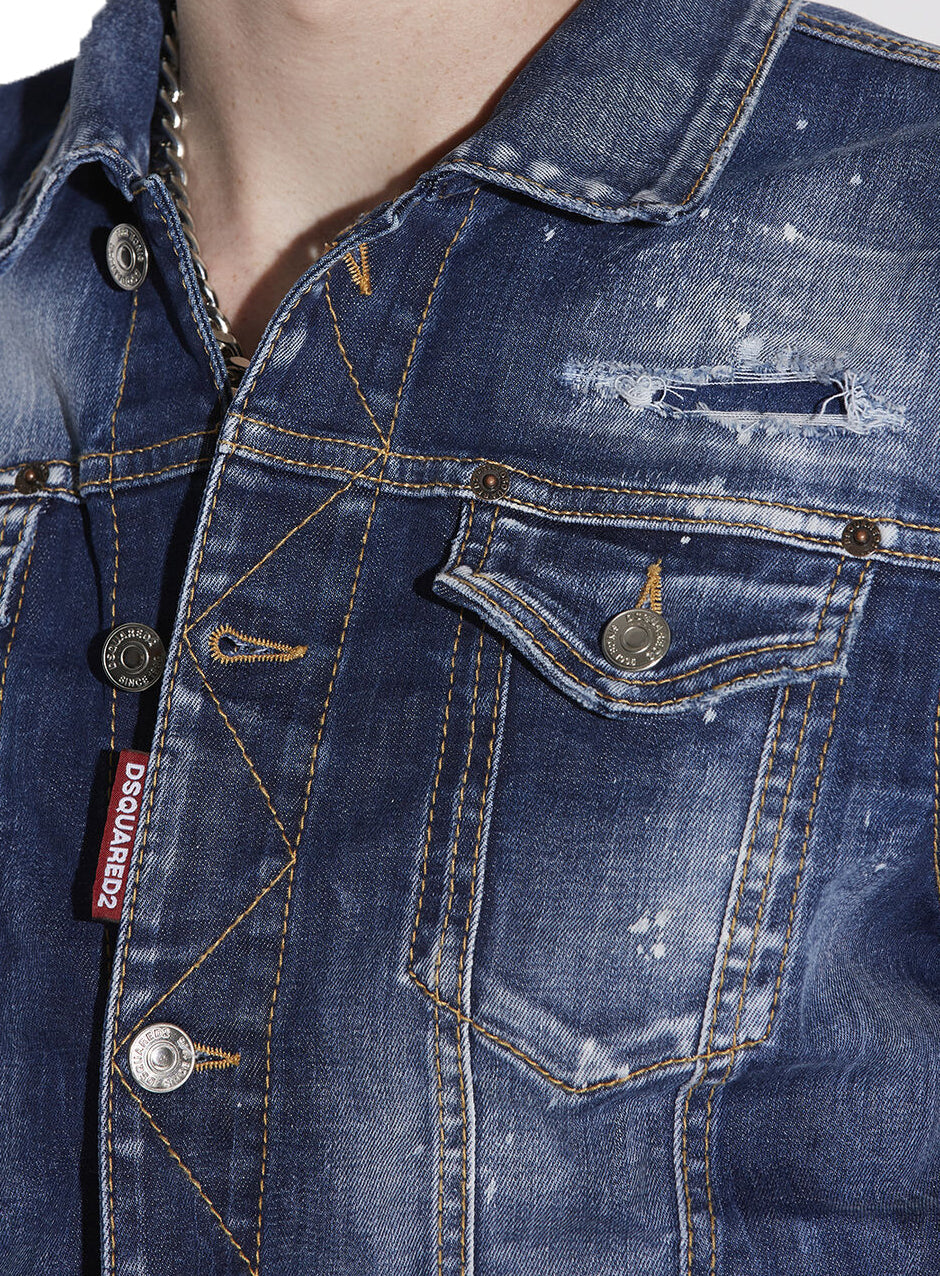 DSQUARED2 Dan Jean Jacket in blue – view 3 of 3