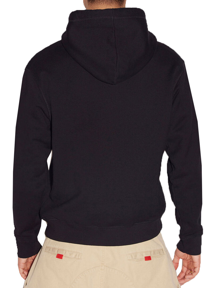 DSQUARED2 Icon Splatter Hoodie in black – view 2 of 3