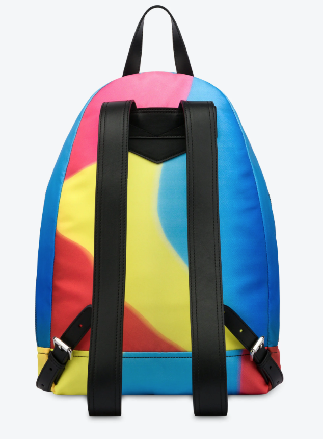 Moschino Projection Print Nylon Backpack in Multi – view 3 of 4
