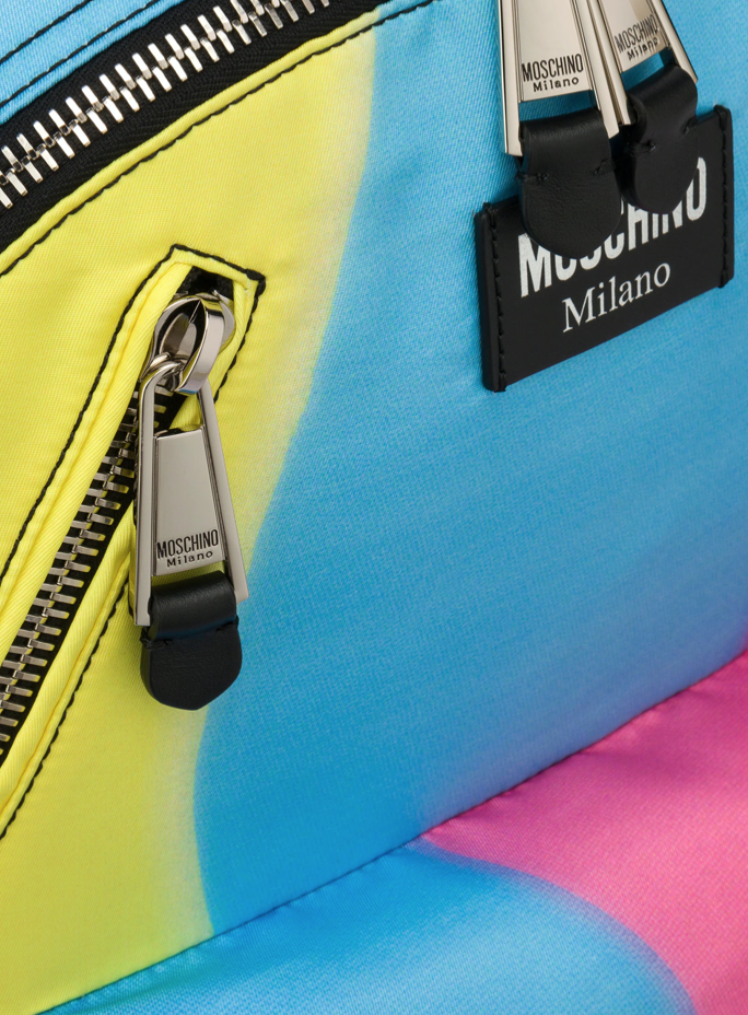 Moschino Projection Print Nylon Backpack in Multi – view 2 of 4