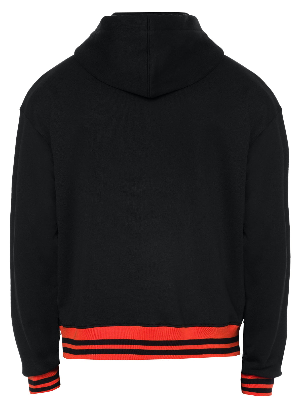 Moschino Varsity Logo Zipper Sweatshirt-Black