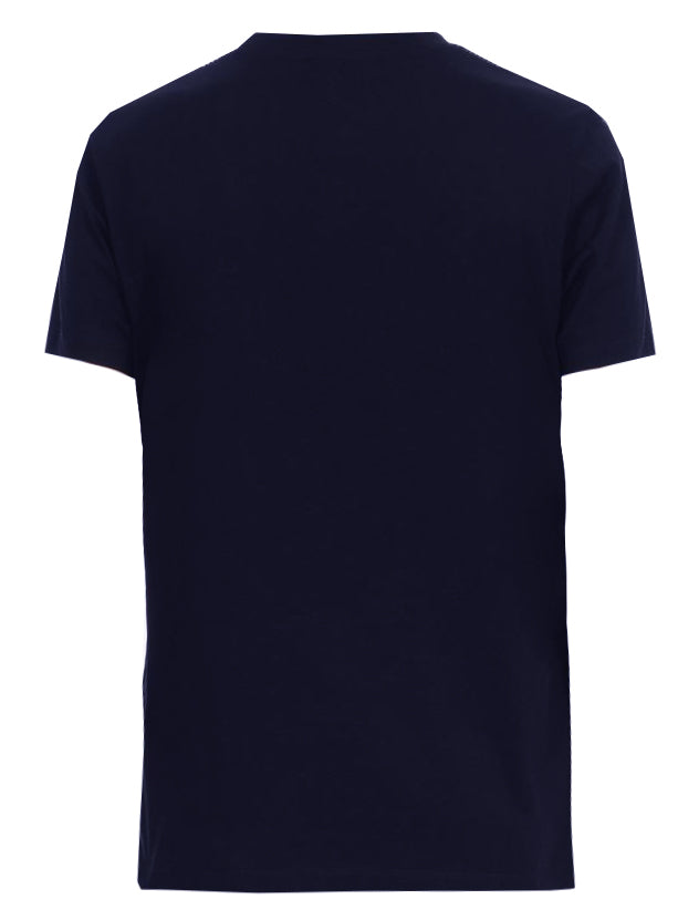 Balmain Foil Print Tee - Navy
