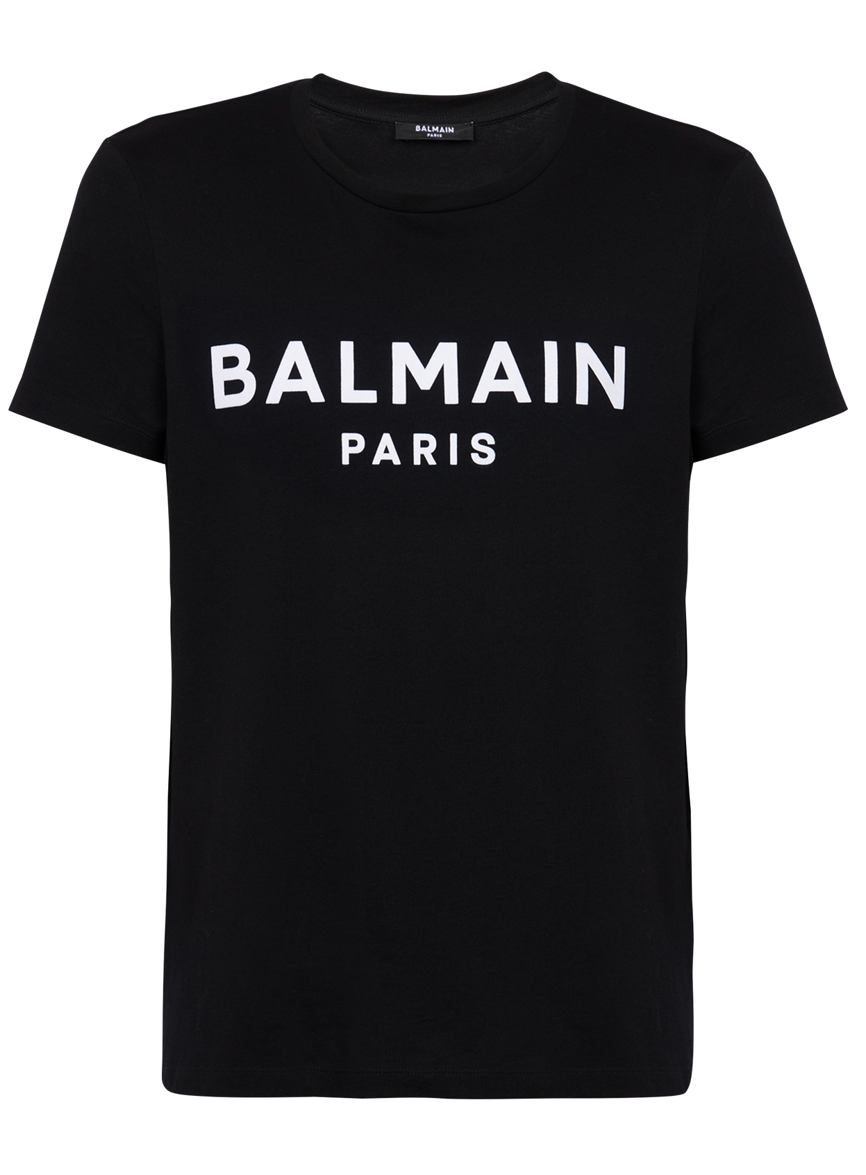 Balmain printed logo T-shirt in noir/blanc – view 1 of 2