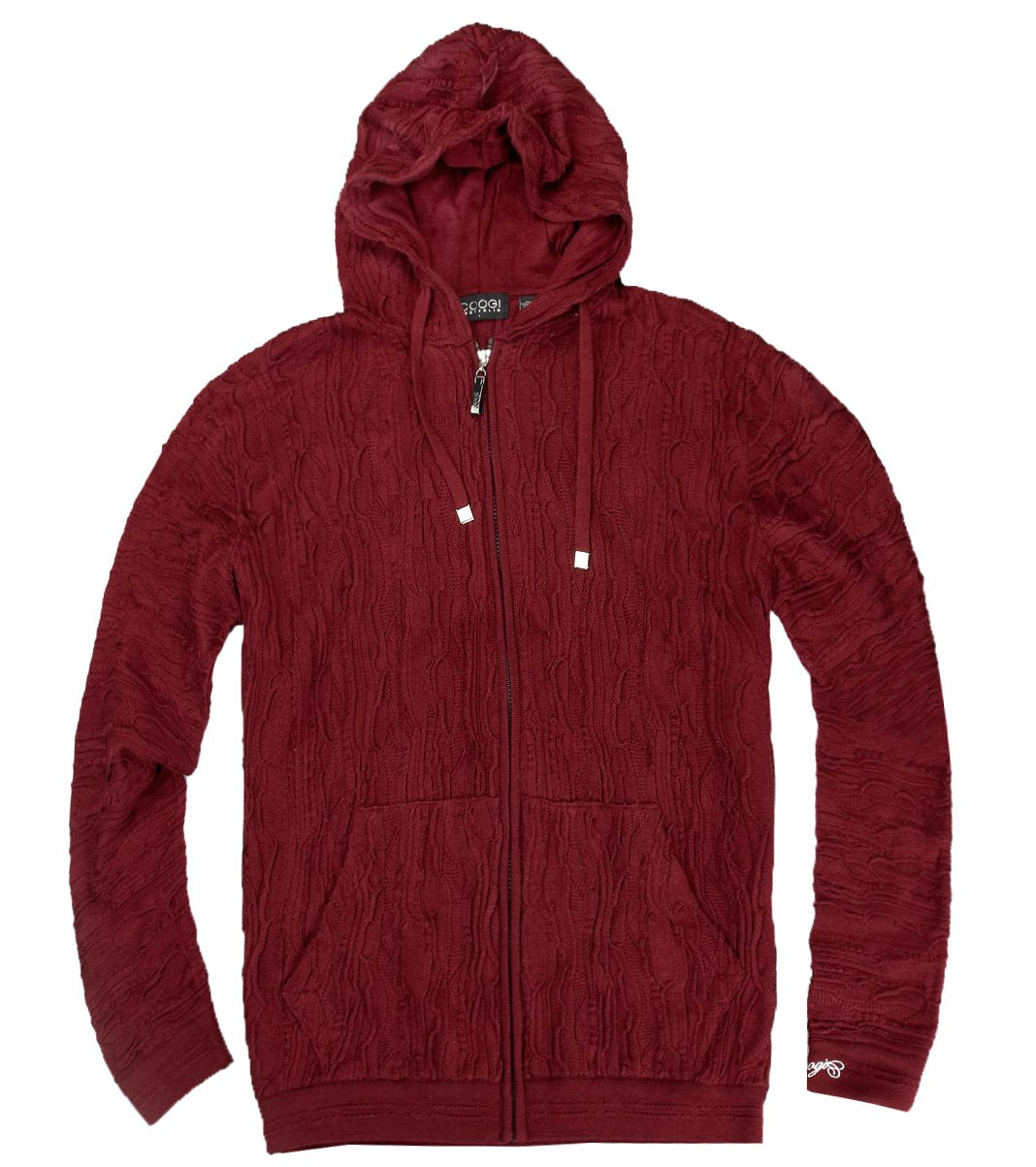 Coogi Solid Burgundy Hoody