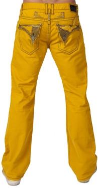 Robin's Jean In Mustard (Blue Swarovski)