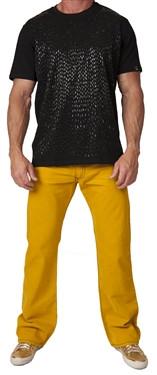 Robin's Jean In Mustard (Blue Swarovski)