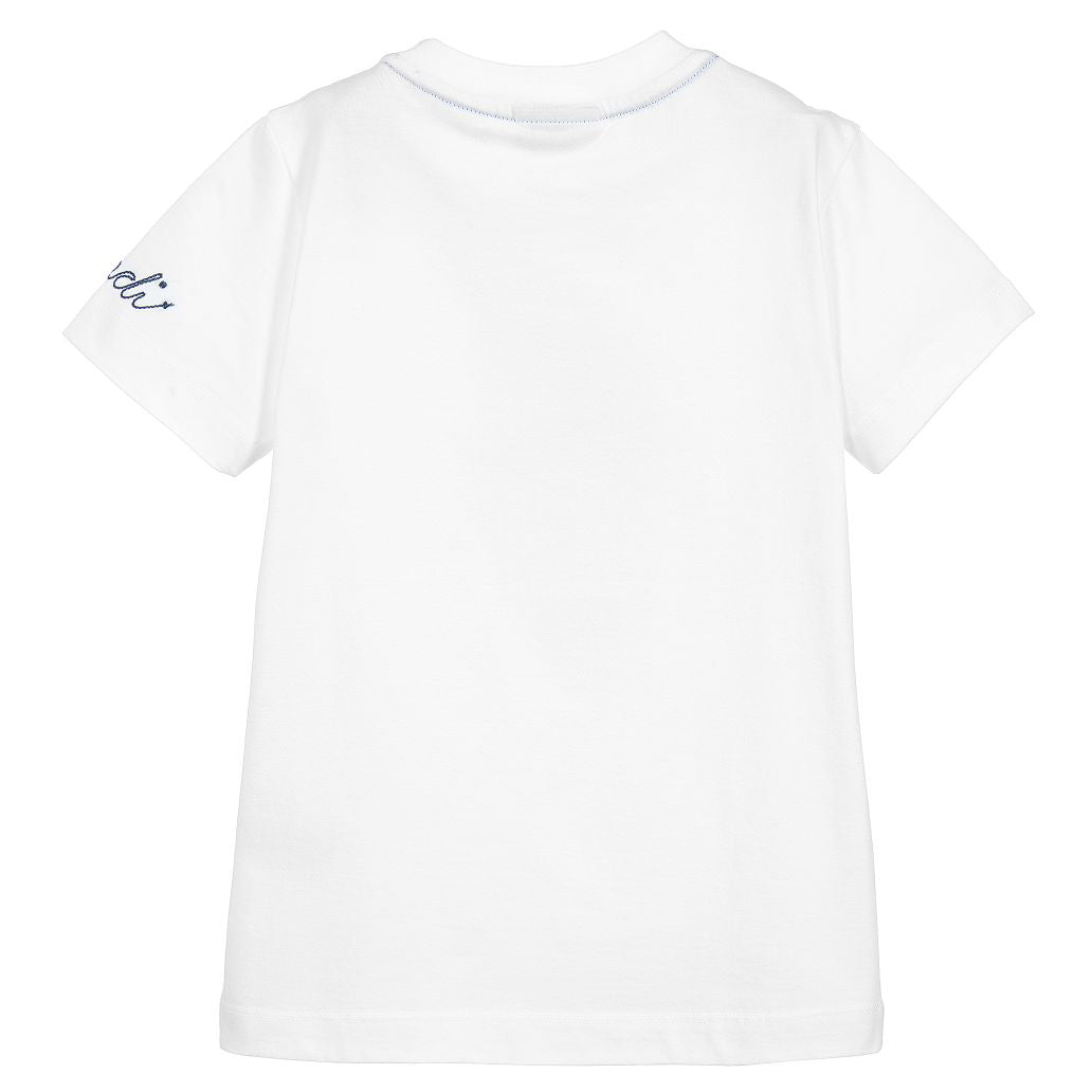 Fendi Boys Short Sleeve Bug-Kun Logo T-Shirt in white – view 2 of 2