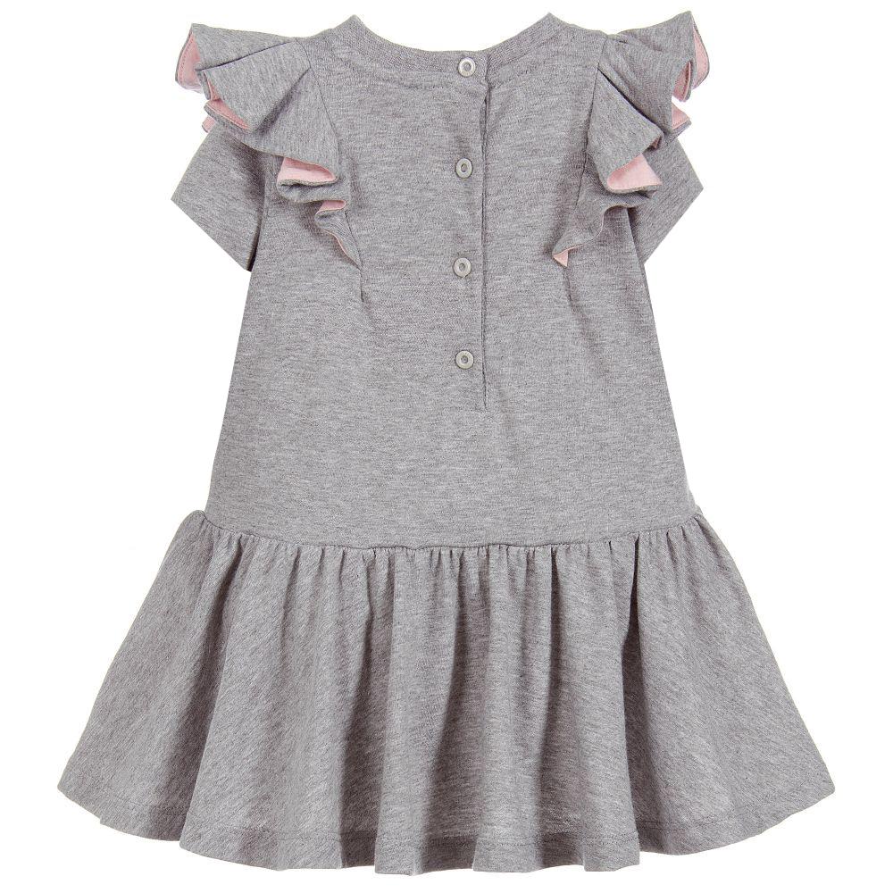 Fendi Girls S/S Dress in grey – view 2 of 2