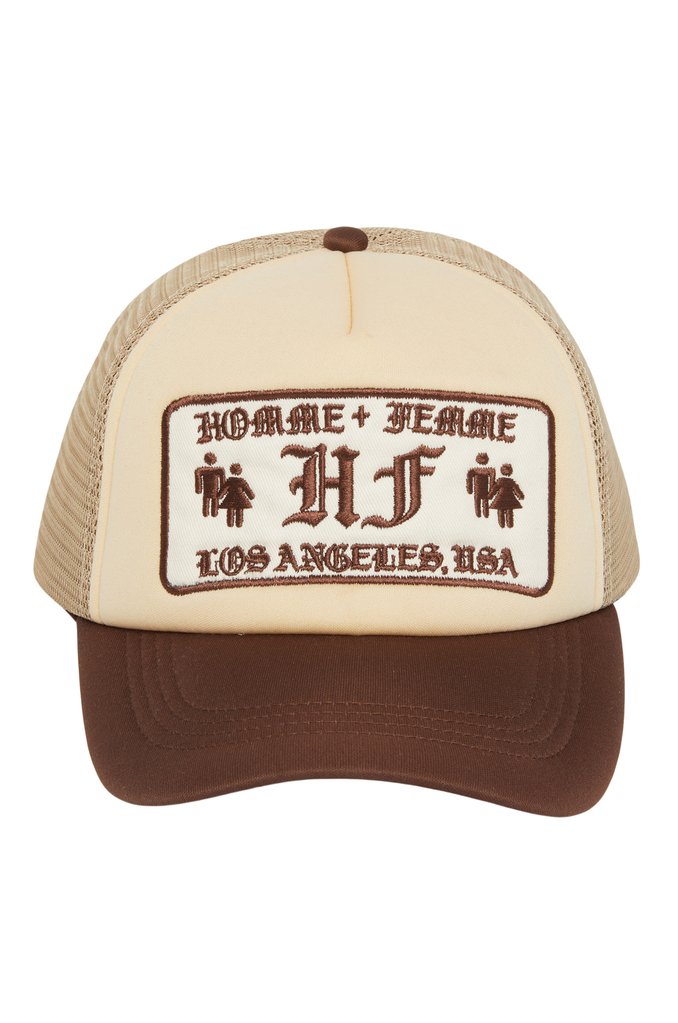 Homme + Femme Old English Trucker in brown – view 2 of 4