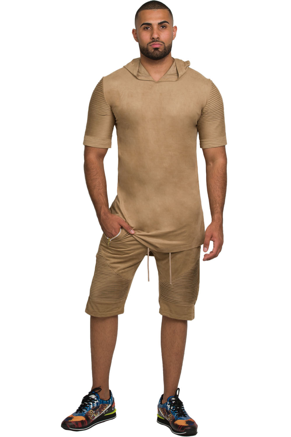 Kash Suede Camel Shorts – view 5 of 9