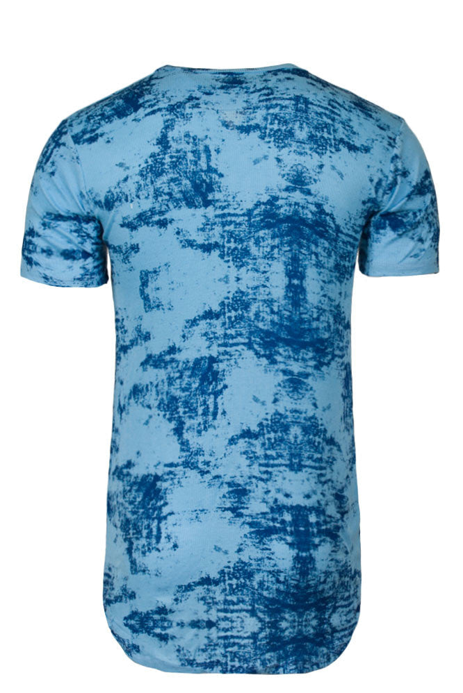 Kash Elongated Ink Blot Tunic in blue – view 7 of 7