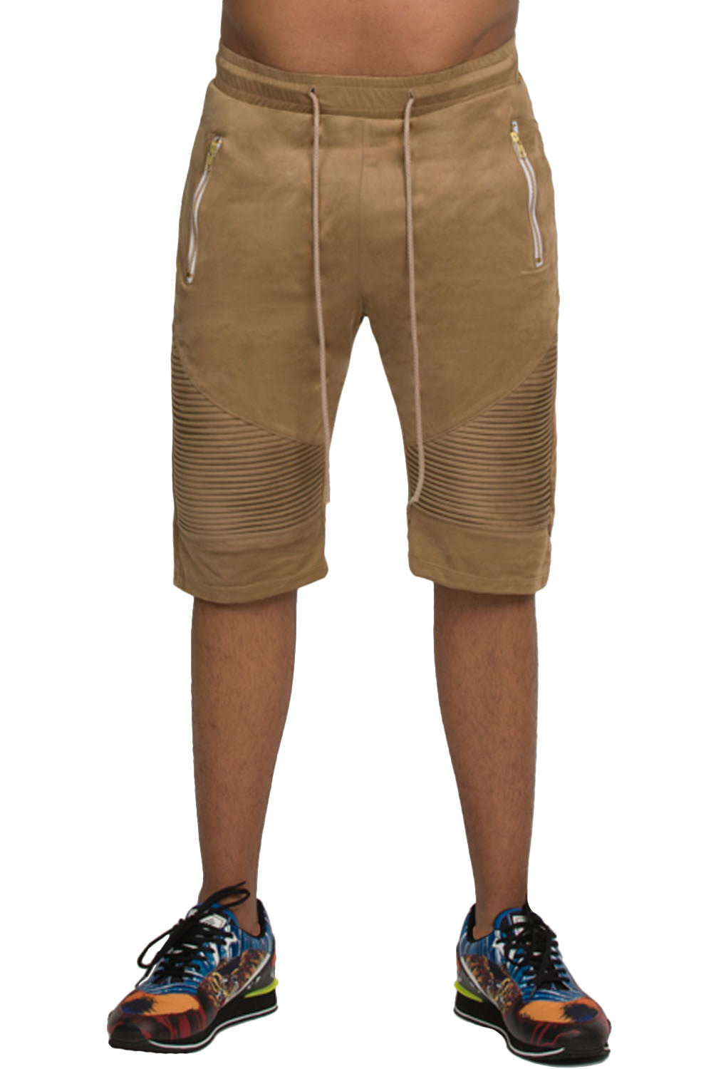 Kash Suede Camel Shorts – view 1 of 9