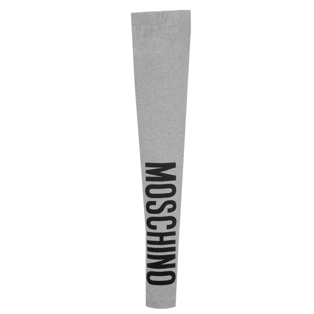 Moschino Kids Girls Leggings with Logo in grey – view 2 of 2