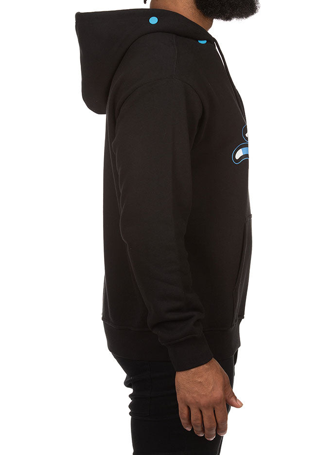 OVERLAP HOODIE - BLACK