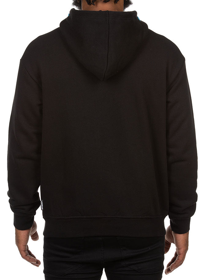 OVERLAP HOODIE - BLACK