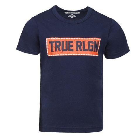 True Religion Kids Box Stitch Tee in Midnight – view 1 of 2
