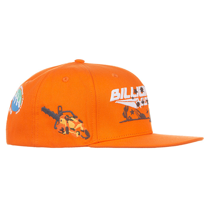 BB YELLOWSTONE SNAPBACK HAT - RED ORANGE
