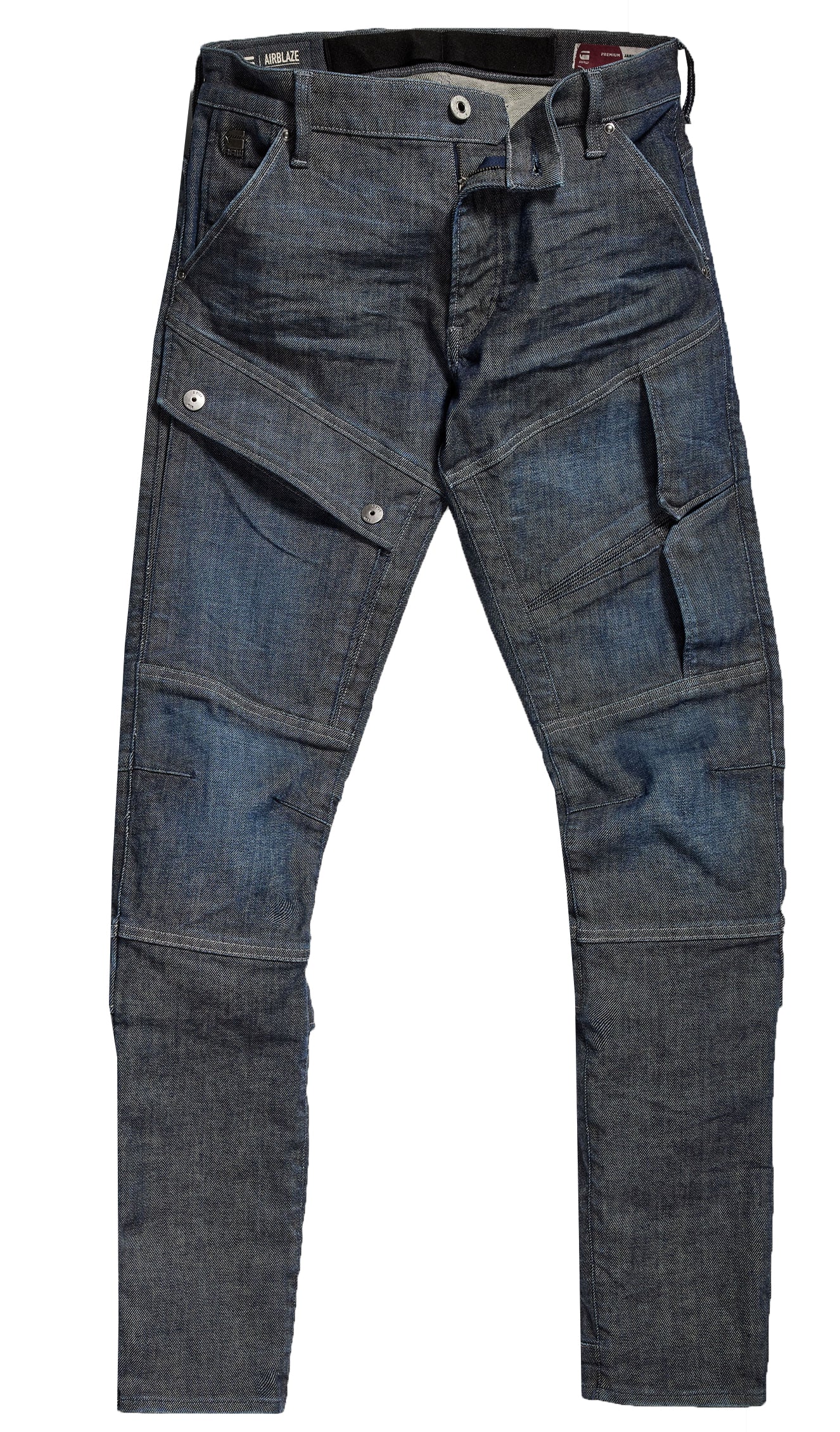 G-Star RAW Airblaze 3D Skinny in worn in blues – view 1 of 3