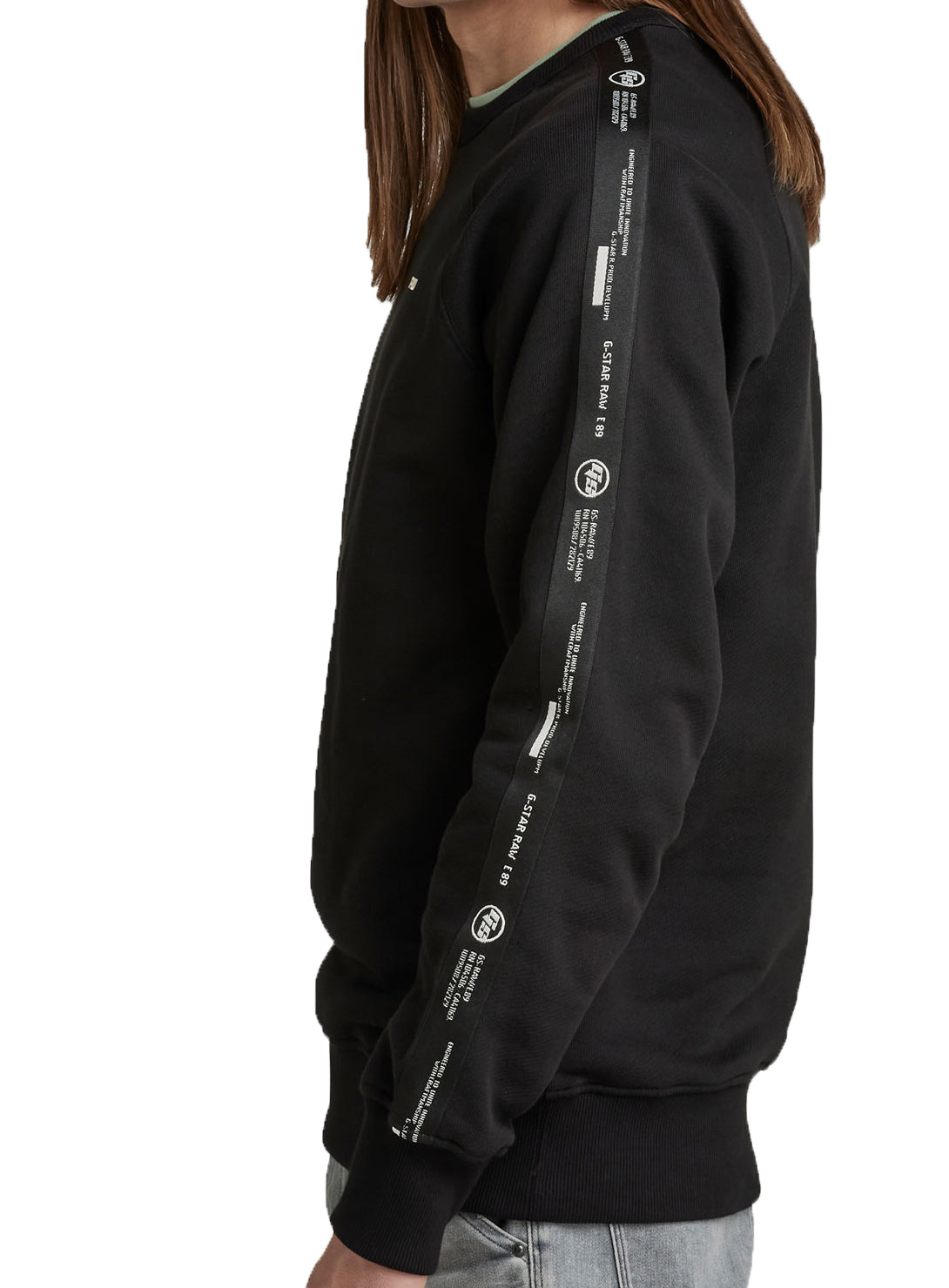 TAPE RAGLAN SW R - DK BLACK