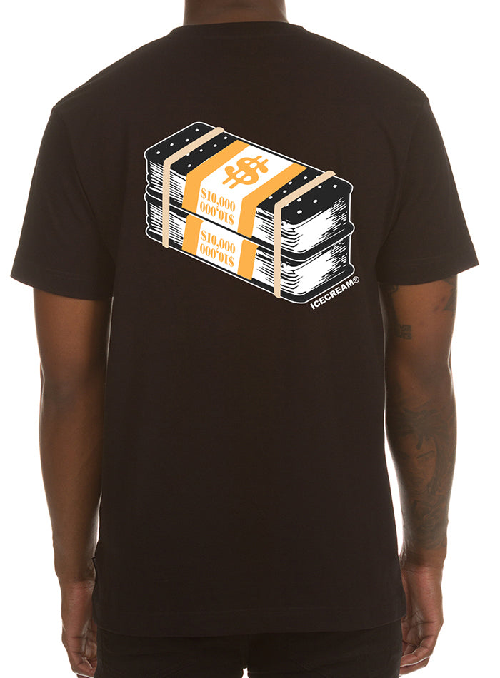 Icecream Stacks Tee in black – view 1 of 2