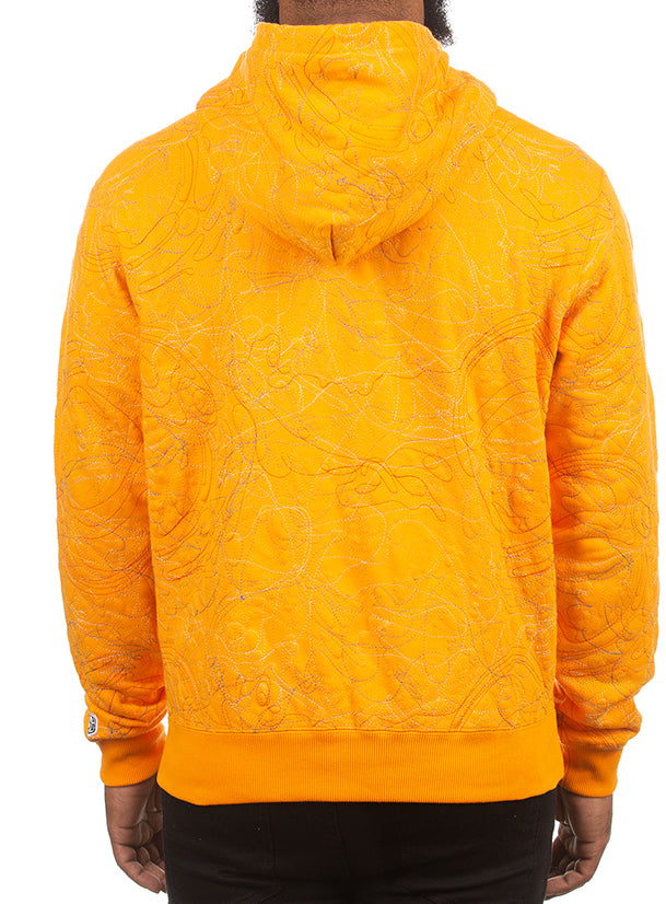 BB Scribble Hoodie-Orange