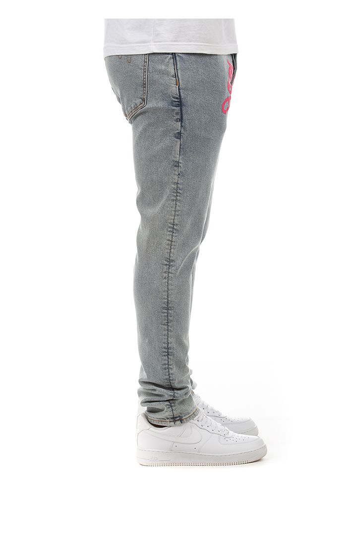 Icecream Neon Cherry Jean in light wash – view 3 of 4