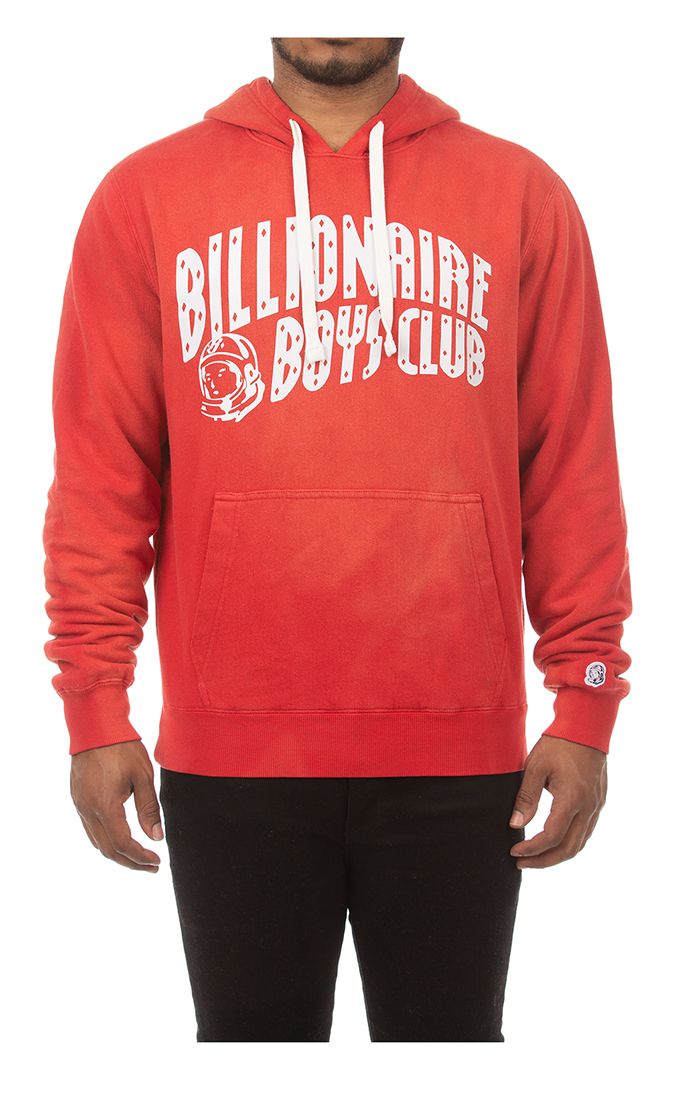 Billionaire Boys Club BB Vintage Arch Hoodie in lollipop red – view 1 of 3