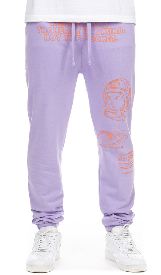 Billionaire Boys Club BB Starcrossed sweatpant in violet tulip – view 1 of 3