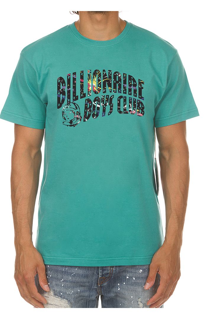 BB COSMIC ARCH SS TEE - BRIGHT AQUA
