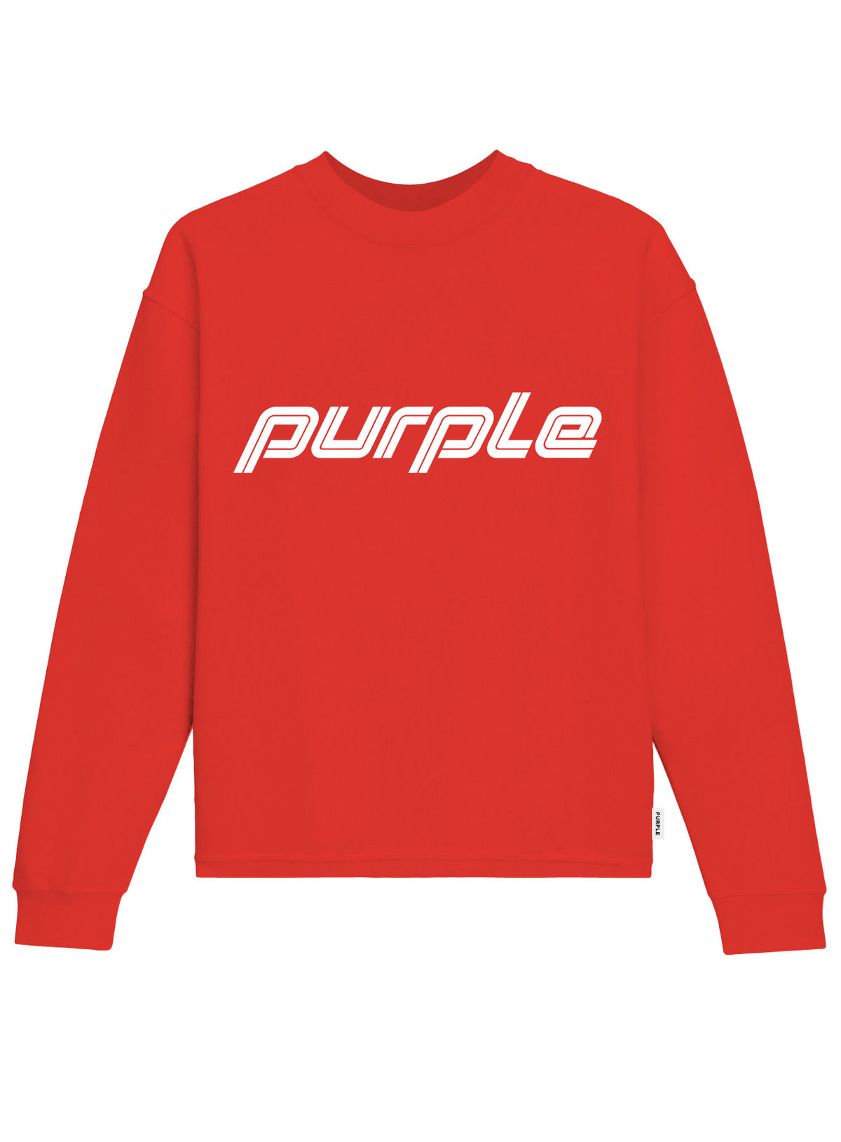 TEXTURED JERSEY LONG SLEEVE TEE - RED