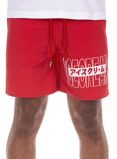 Icecream No Boundaries Shorts in true red – view 1 of 2