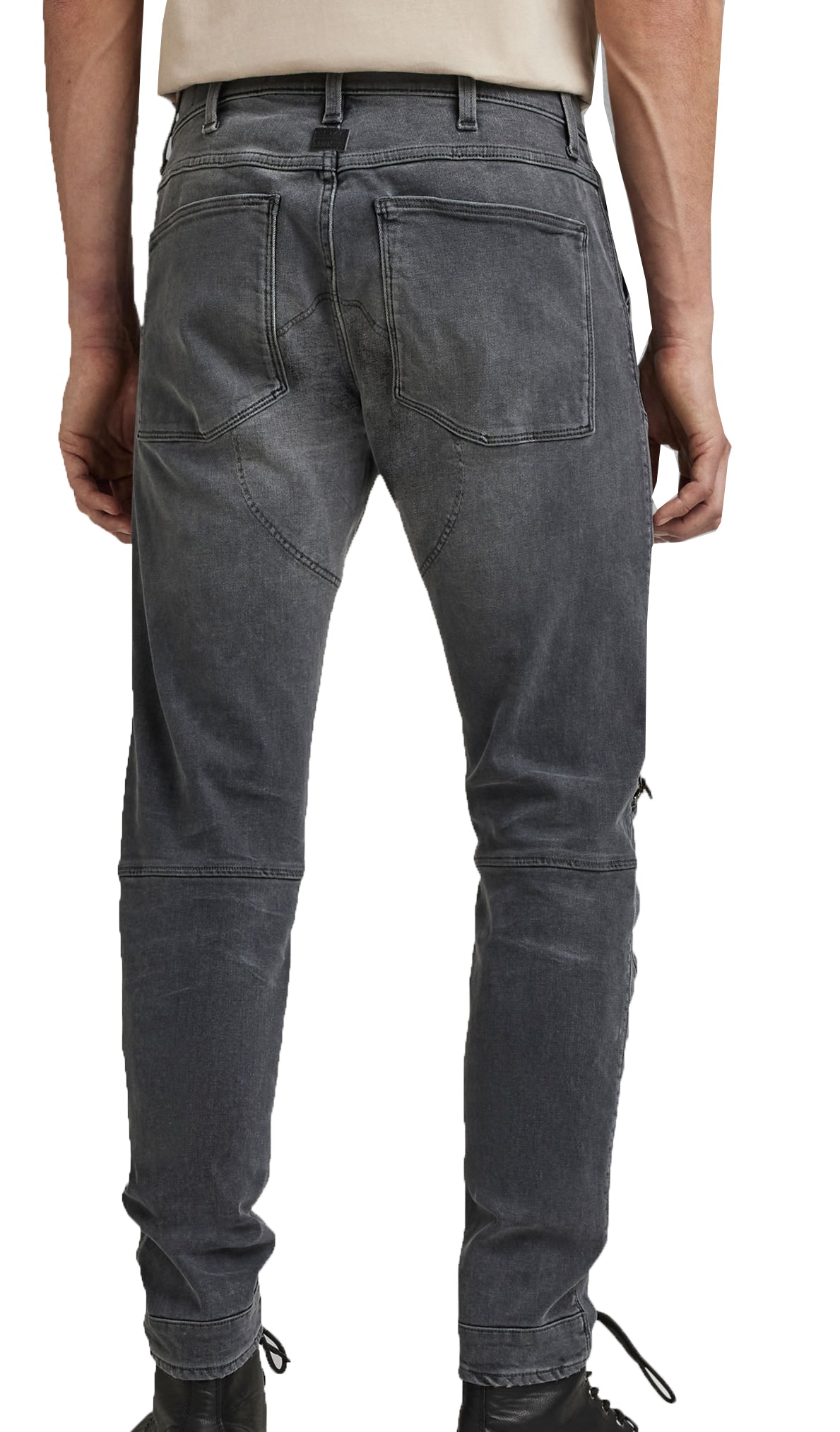 5620 3D ZIP KNEE SKINNY - FADED BLADE