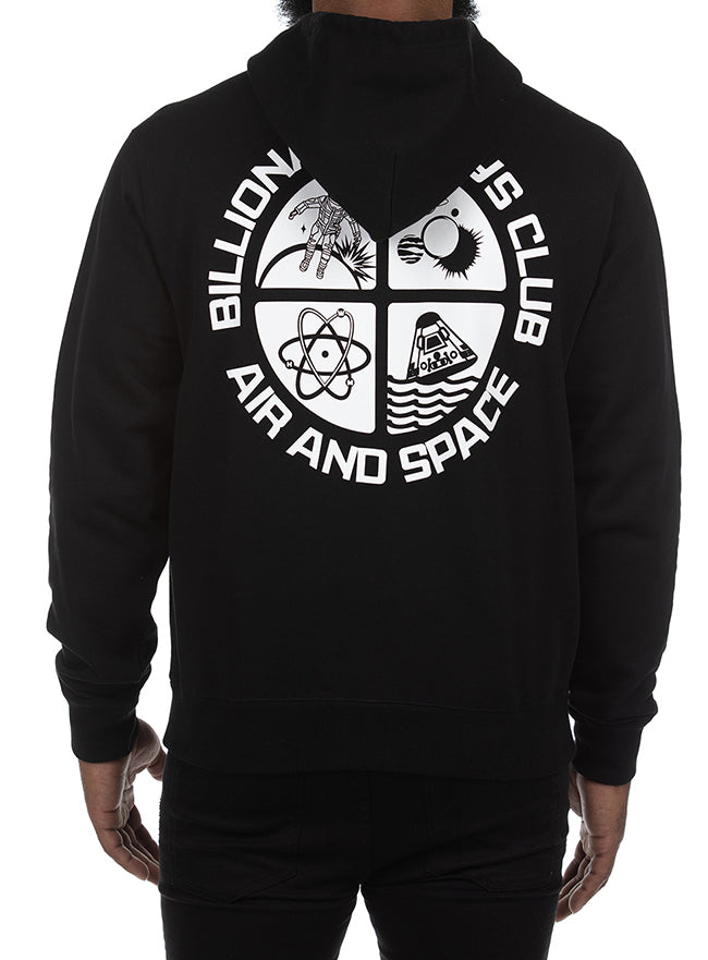 BB AIR SPACE HOODIE (OVERSIZED FIT) - BLACK