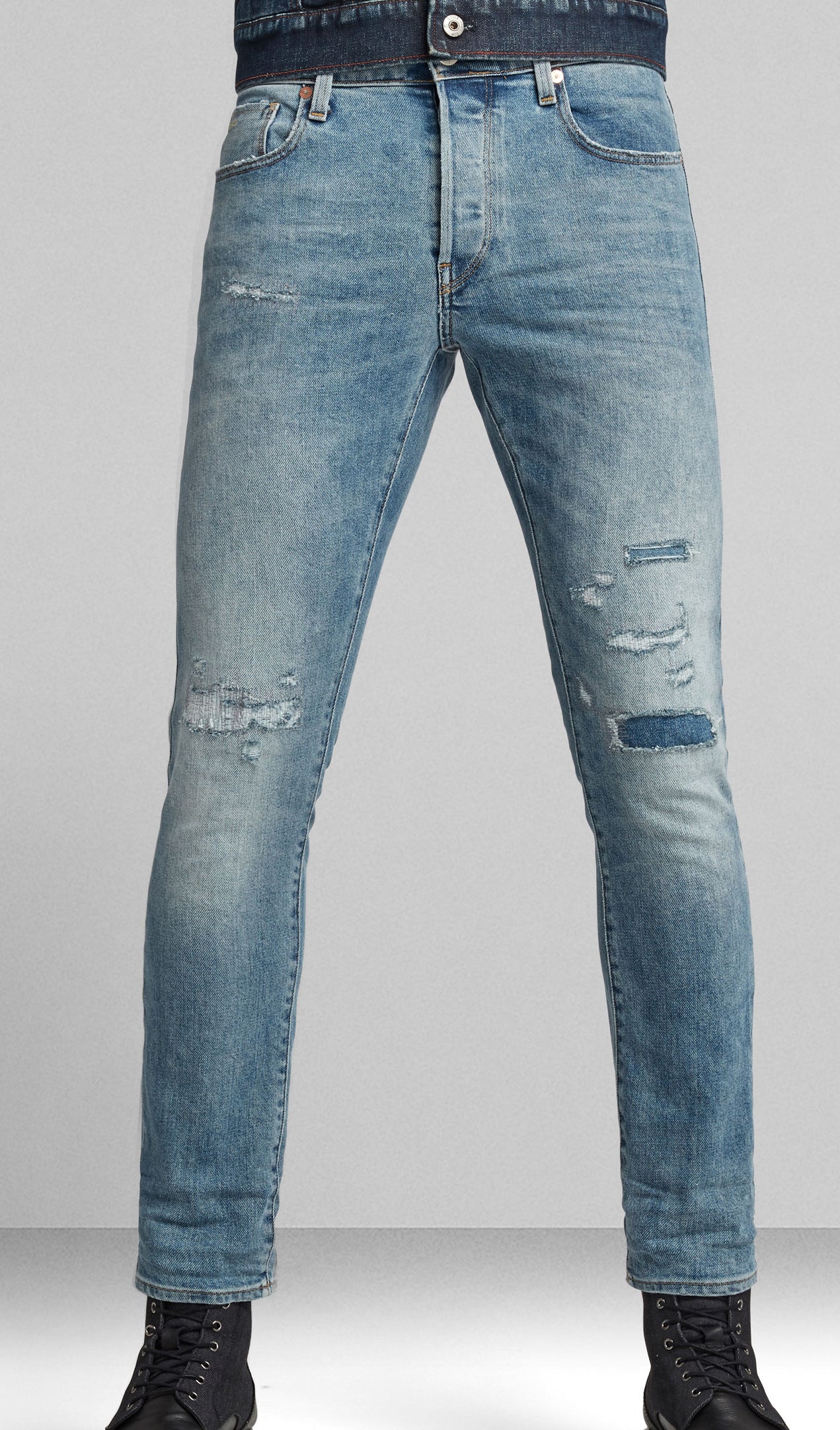 G-Star RAW 3301 Slim Japanese Denim in light blue – view 3 of 3