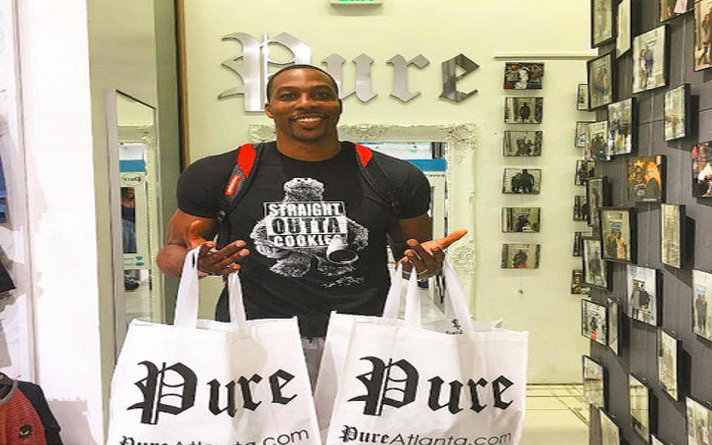 Dwight Howard, NBA Houston Rocket’s star center in the building!