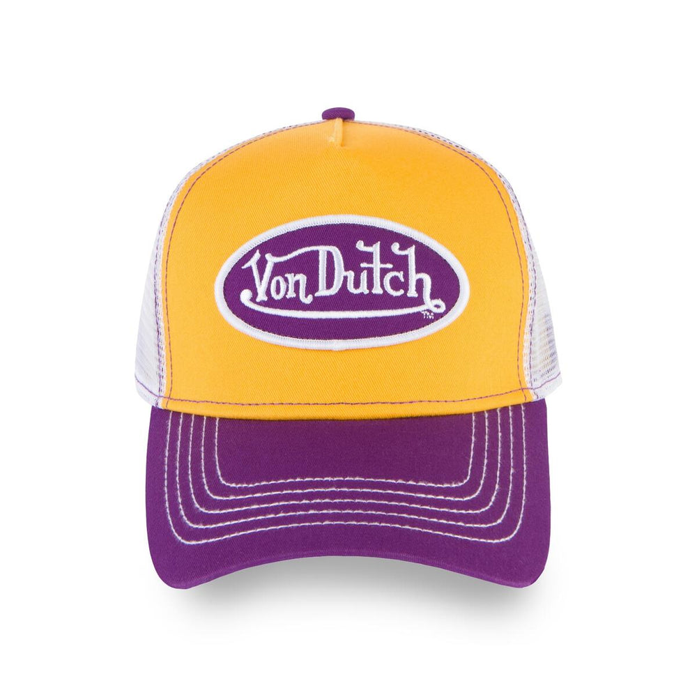 Purple Yellow Trucker