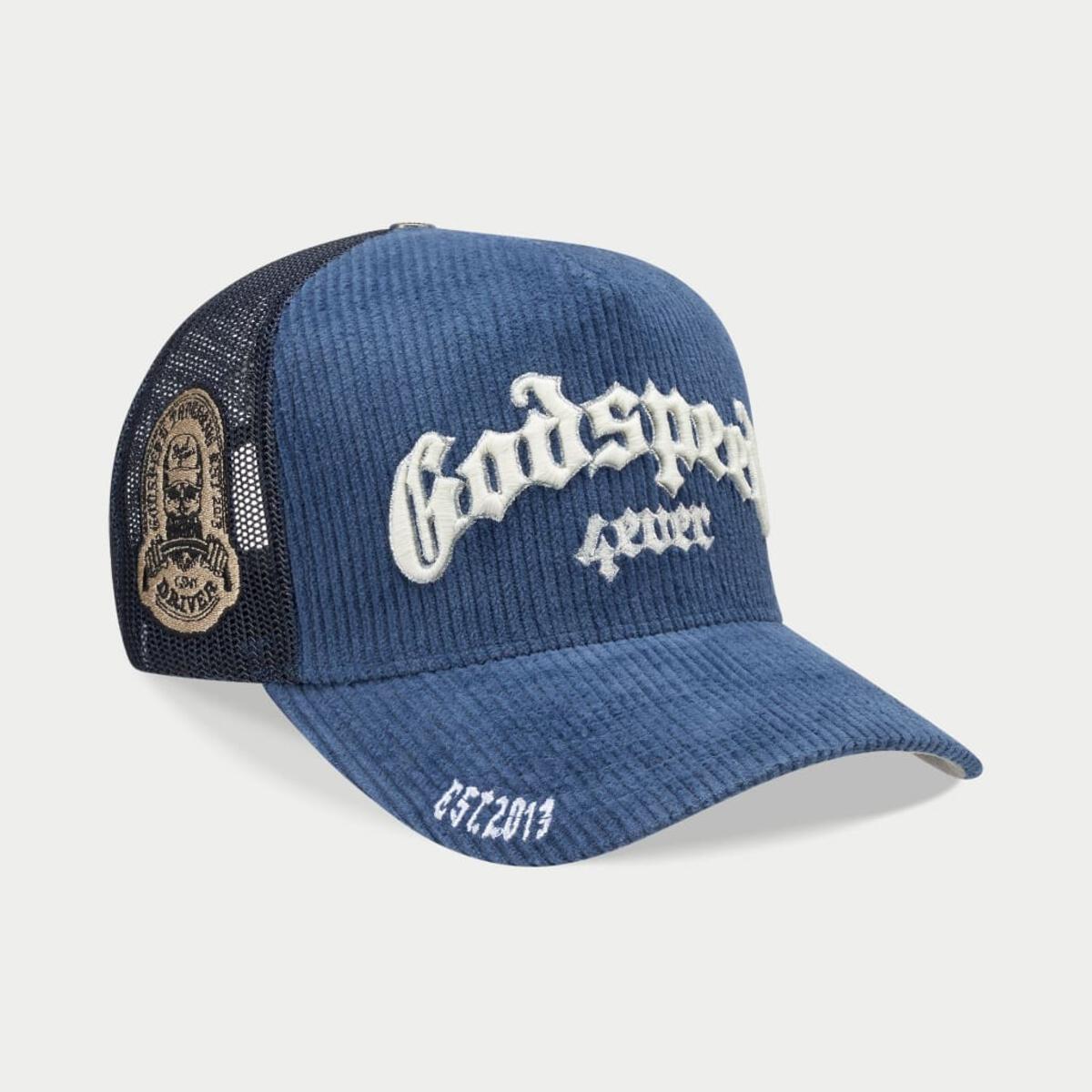 GS FOREVER TRUCKER HAT - Saphire Corduroy