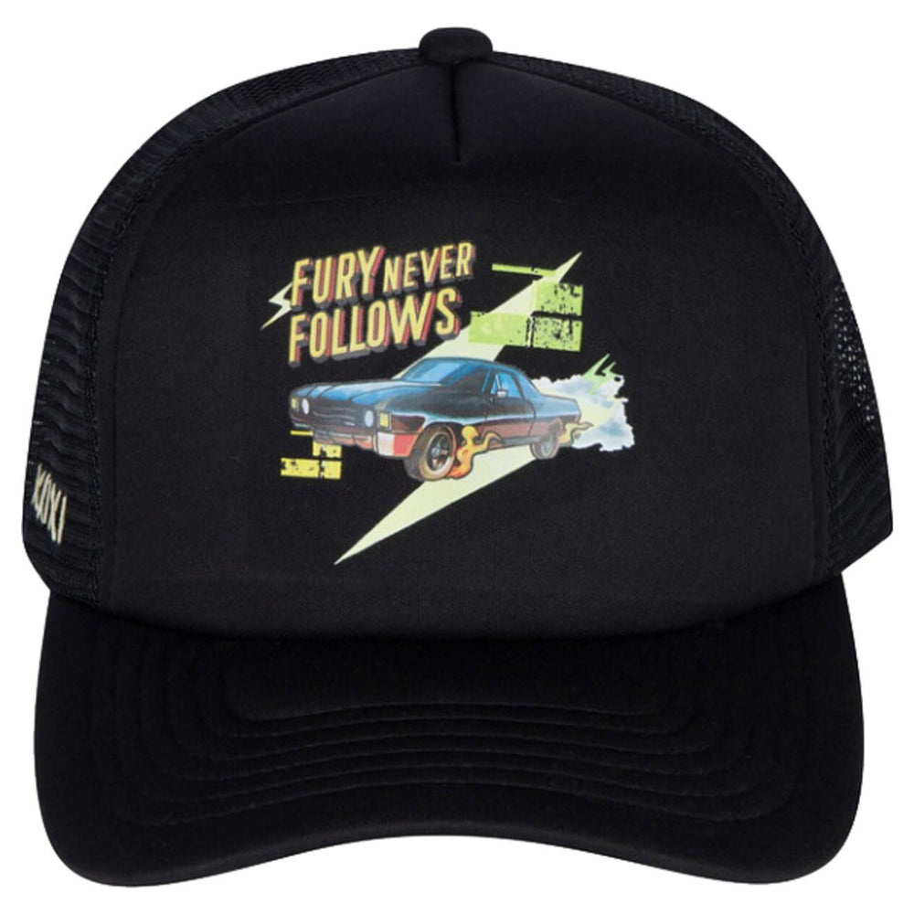 REIGNING FURY Fury Never Follows Foam Trucker - Black