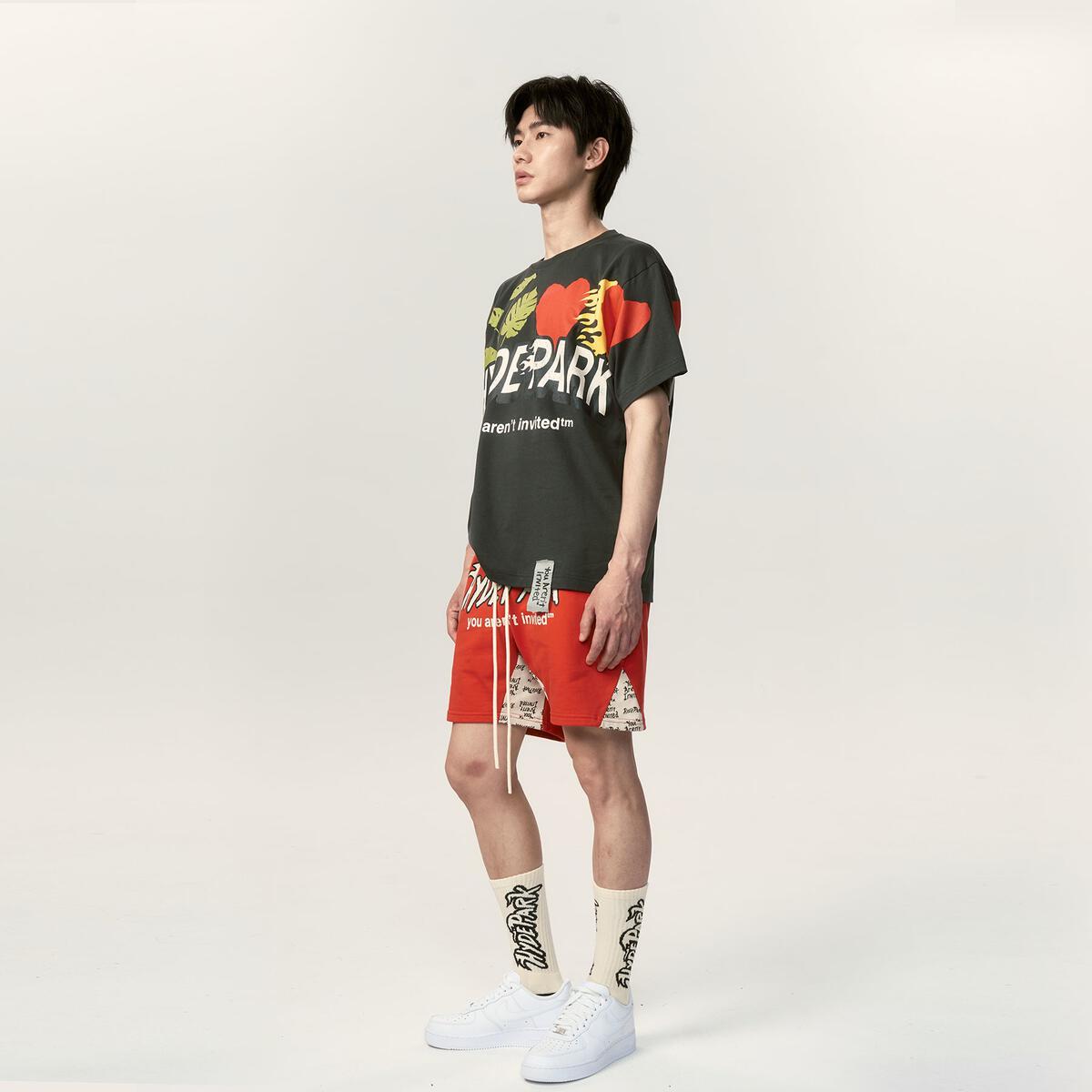 HERITAGE PANEL SHORTS - RED