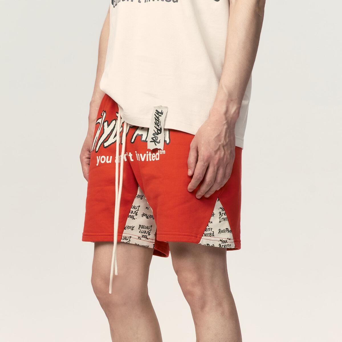 HERITAGE PANEL SHORTS - RED
