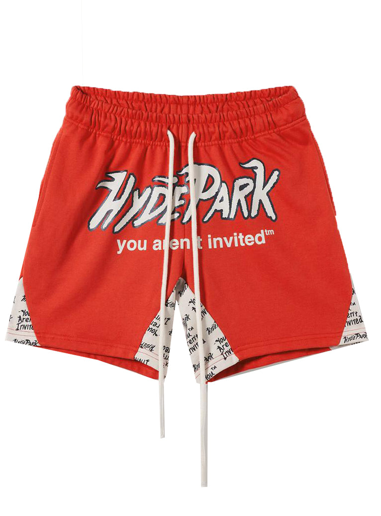 HERITAGE PANEL SHORTS - RED
