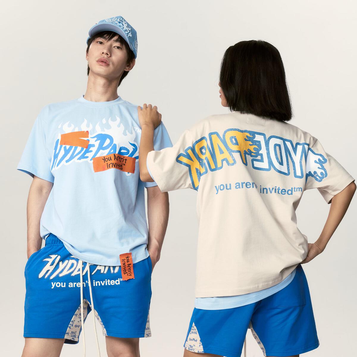 SLAP TAPE TEE 2.0 - BLUE/ORANGE